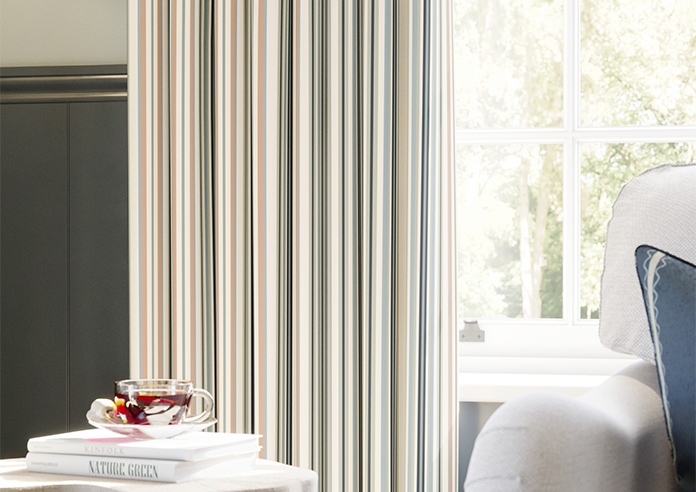 The British Stripe Co. Elizabeth, Polzeath No.1 - Made to Measure Curtains - Image 5